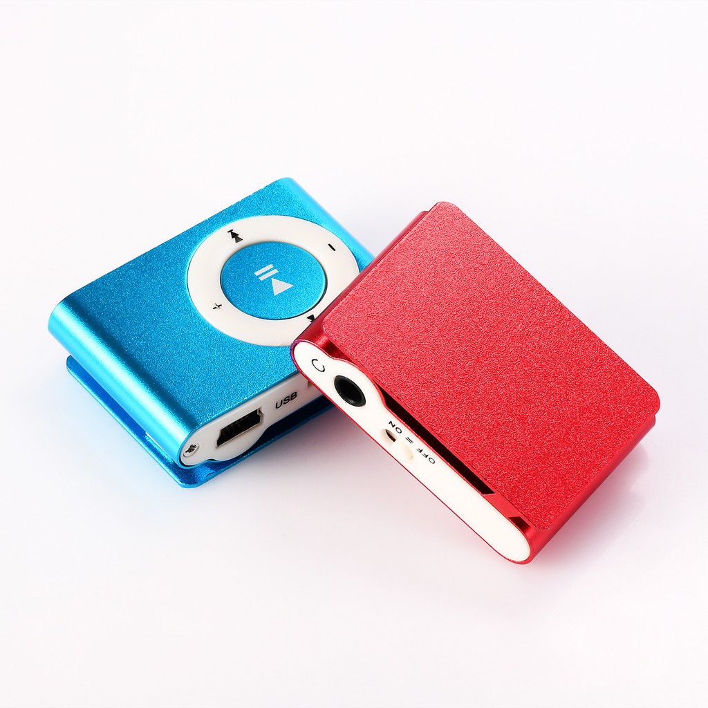 Mini Di Động MP3 Máy Nghe Nhạc Kẹp MP3 Máy Nghe Nhạc Thể Thao Nhiều Màu Sắc Thẻ TF Mp3 Máy Nghe Nhạc
