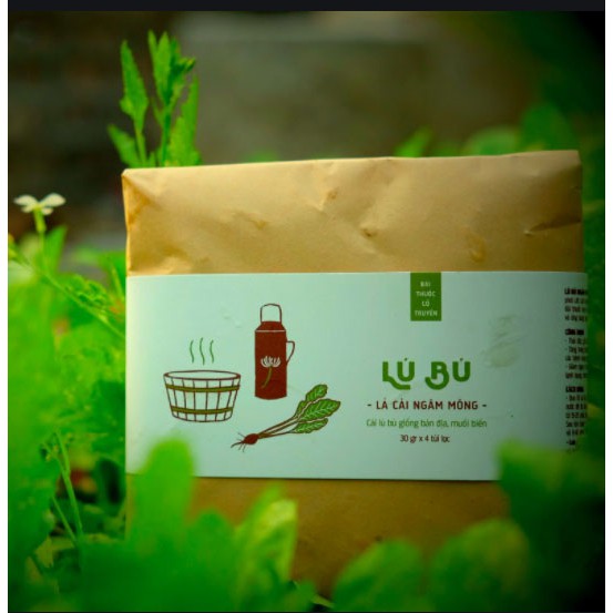 Lú Bú - lá cải ngâm mông (Vietherb) - 30g x 4 gói