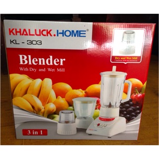 Máy xay st KHALUCK HOME KL-303 (3 cối thuỷ tinh)