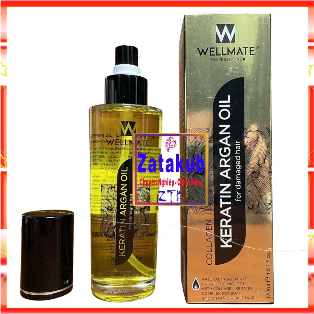 Tinh Dầu Dưỡng Tóc Wellmate Keratin Argan Oil 120ml