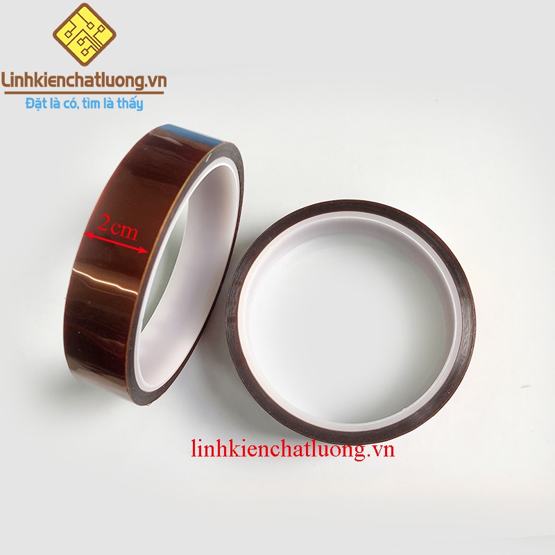 2 Cuộn băng dính chịu nhiệt 2cm dài 33m