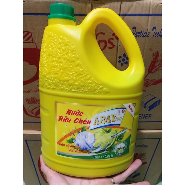 NƯỚC RỬA CHÉN HƯƠNG CHANH ABAY 4KG SIÊU TIẾT KIỆM – Siêu Sạch – Siêu Thơm