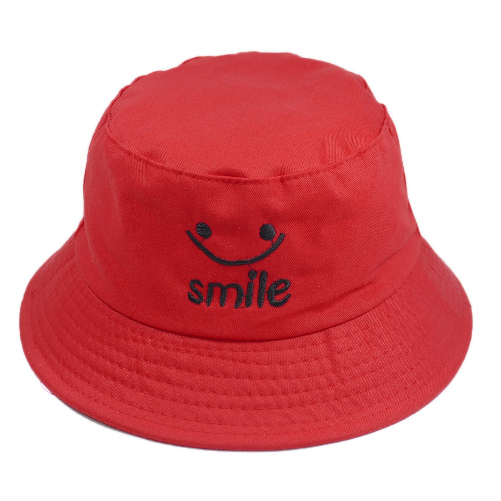 [ HANHPRO1 GIẢM 5K ] Mũ tai bèo vành nhỏ nụ cười smile nón tai bèo nữ mặt cười với chất liệu cotton cao cấp thoáng mát