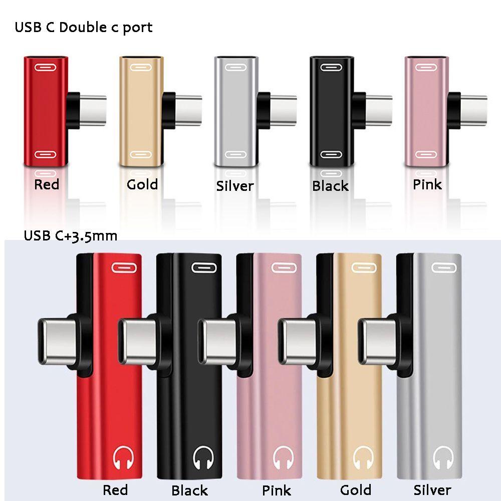 BTLIMER Đầu Chuyển Đổi Tai Nghe Loại C 2 Trong 1 Từ Cổng 3.5mm Sang Cổng 3.5mm
