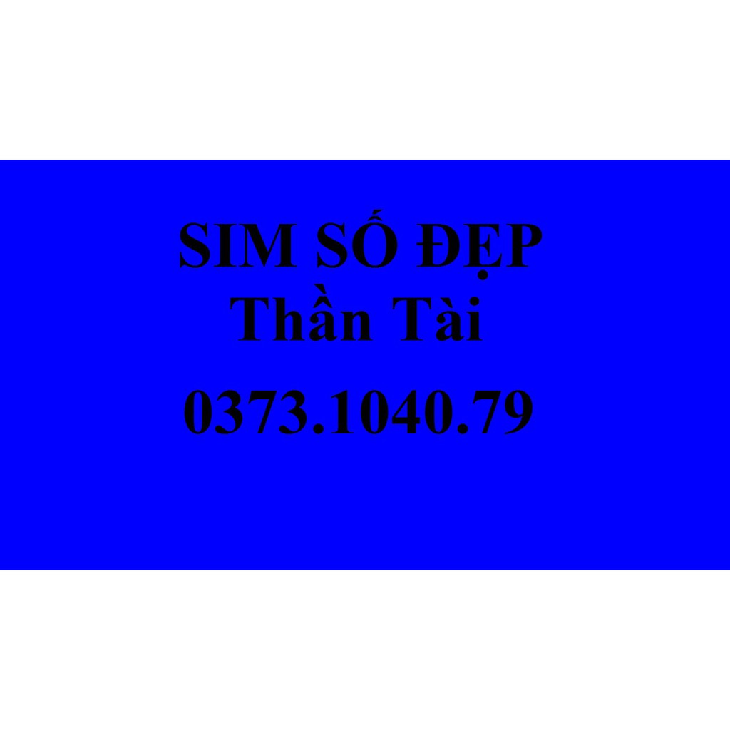 Sim thần tài Viettel - Sim số đẹp