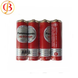 Pin đồng hồ, Pin AA Panasonic Cacbon, Pin tiểu đỏ, R06DT/4S (vỉ 4 viên)