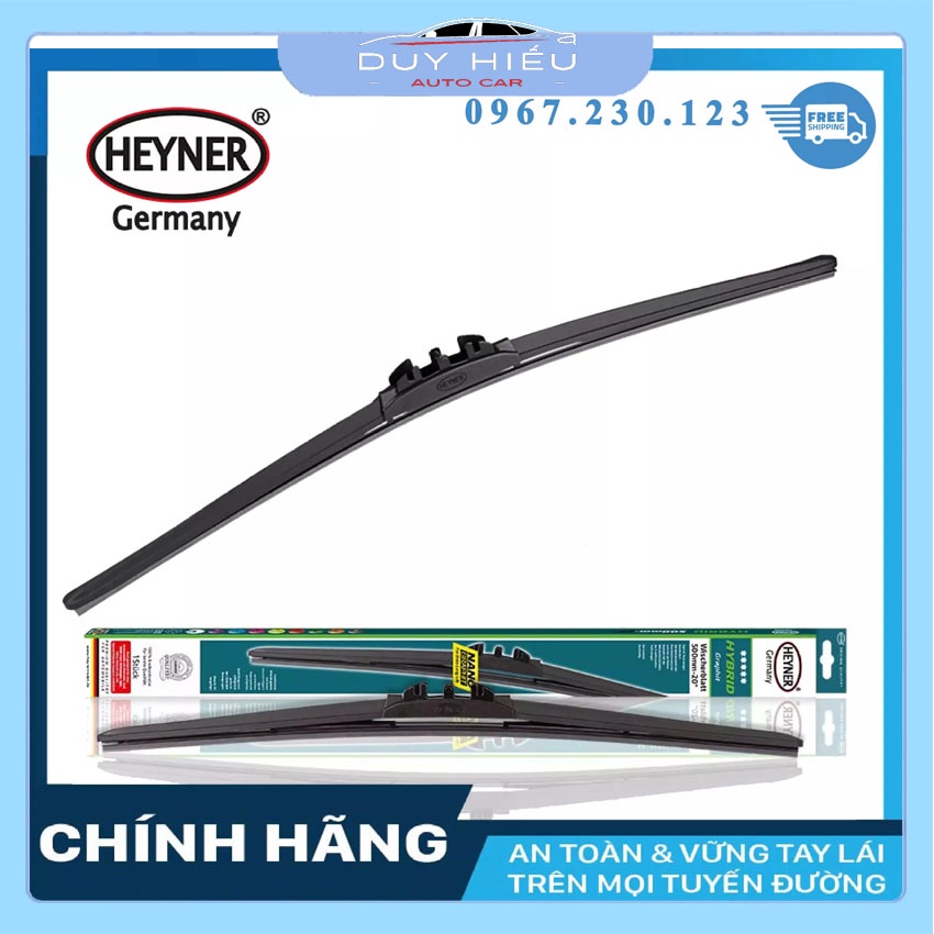 Gạt Mưa Ô TÔ Heyner Hybrid Nano Mềm Cao Cấp Chính Hãng Đức