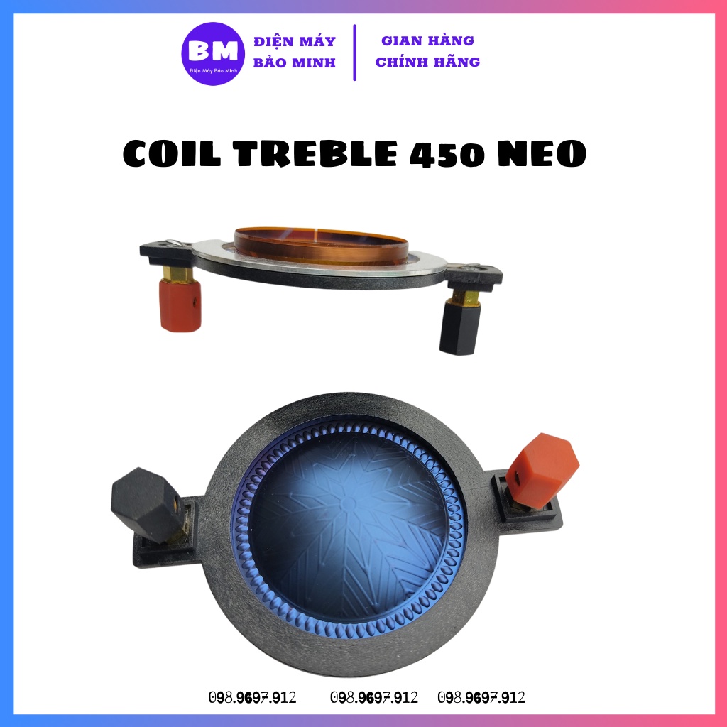 Coil loa treble 450 từ NEO màng titan cao cấp - Coil444neo6canh