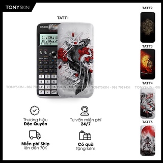 Skin dán máy tính casio in hình tattoo bộ 1 tattb1