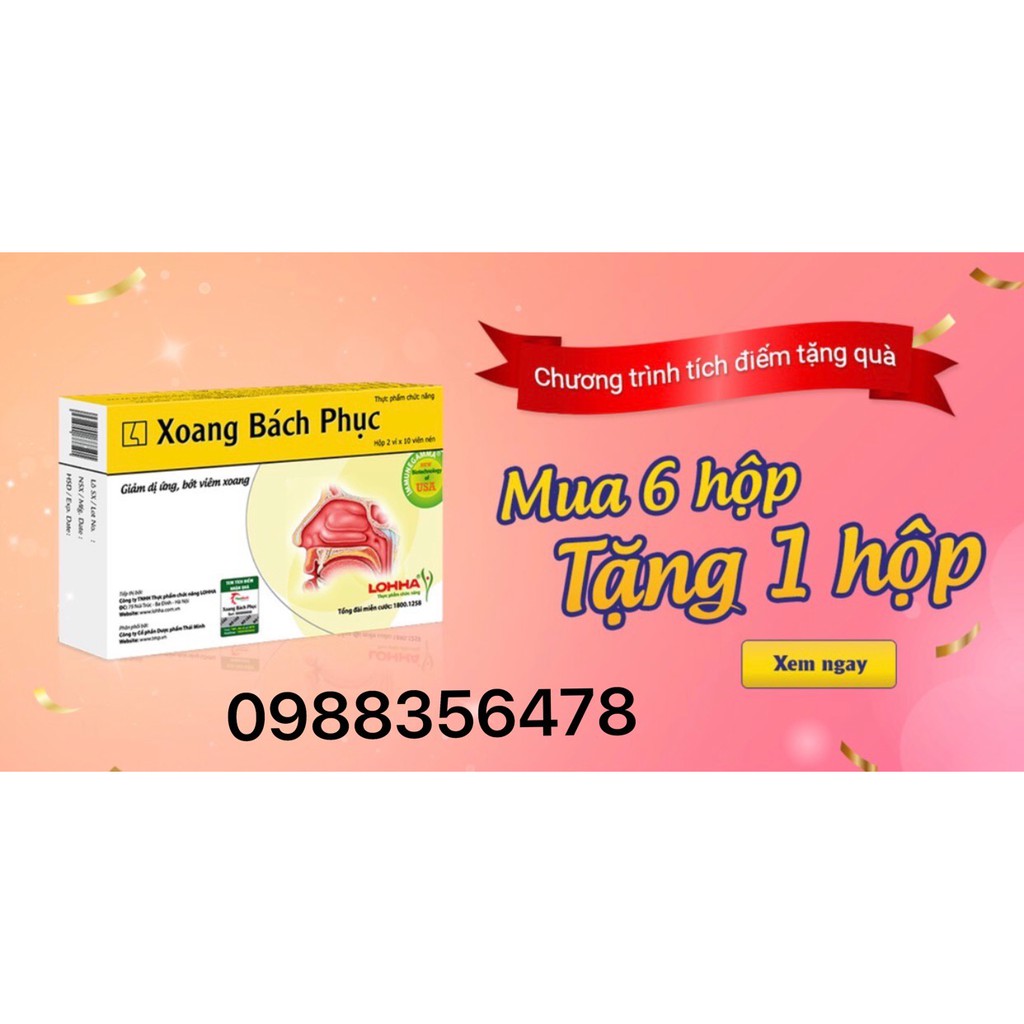 Xoang Bách Phục" Chính hãng" Hỗ trợ viêm xoang, viêm mũi