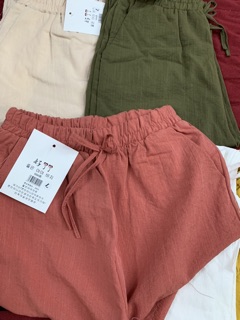 Quần baggy đũi xước cạp chun