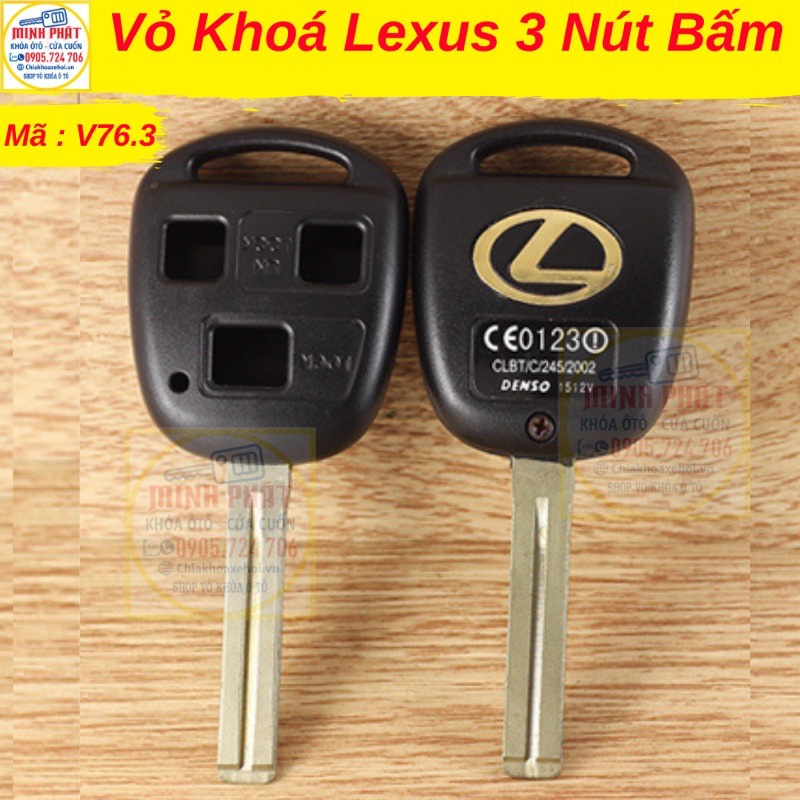 Vỏ Chìa khóa remote xe Lexus Chín hãng