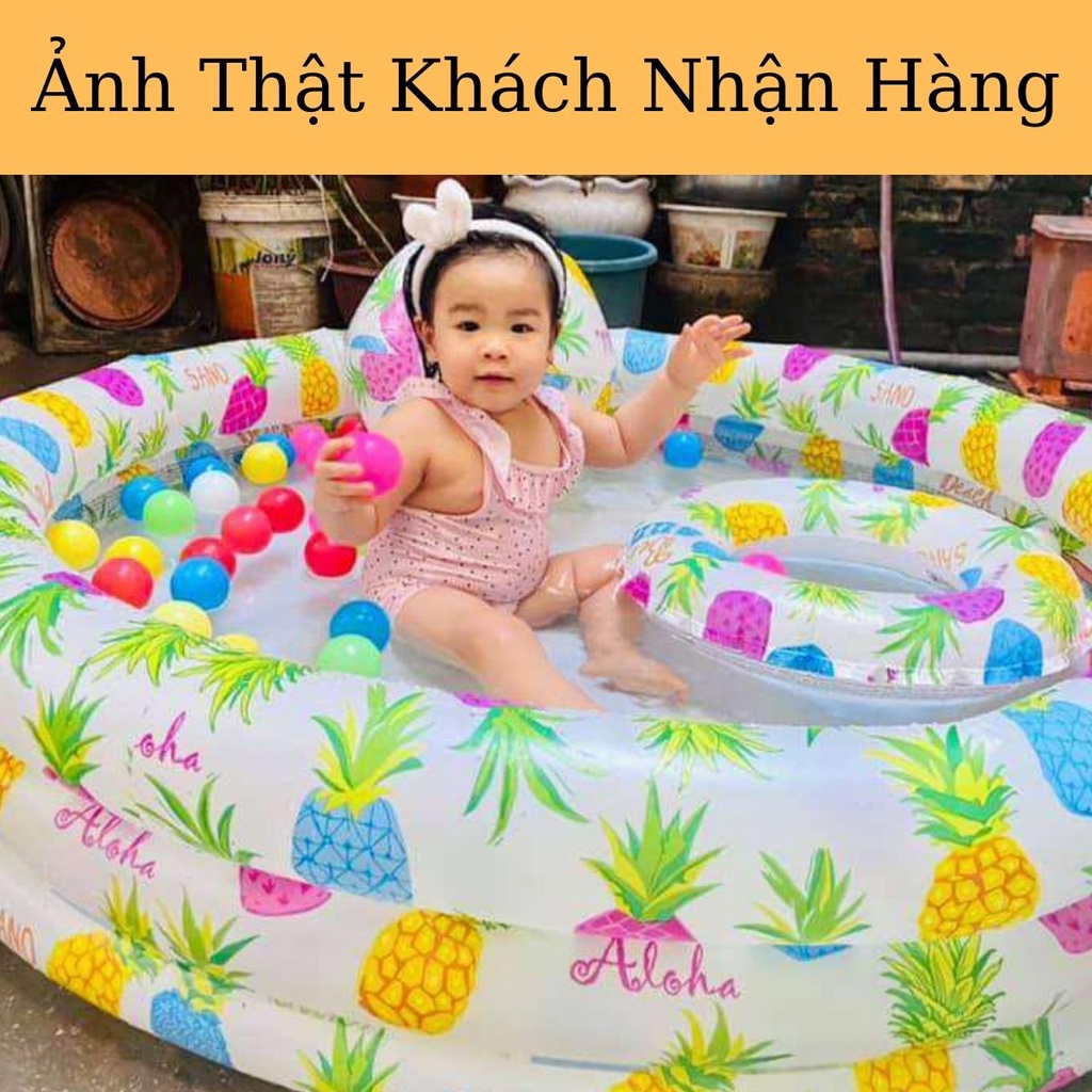 Bể Bơi Phao Cho Bé Tắm Vô Cùng Thích Thú