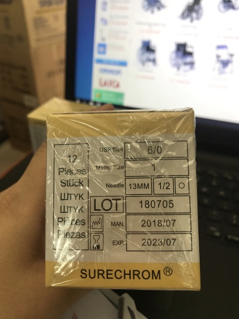 Chỉ tự tiêu catgut 6/0