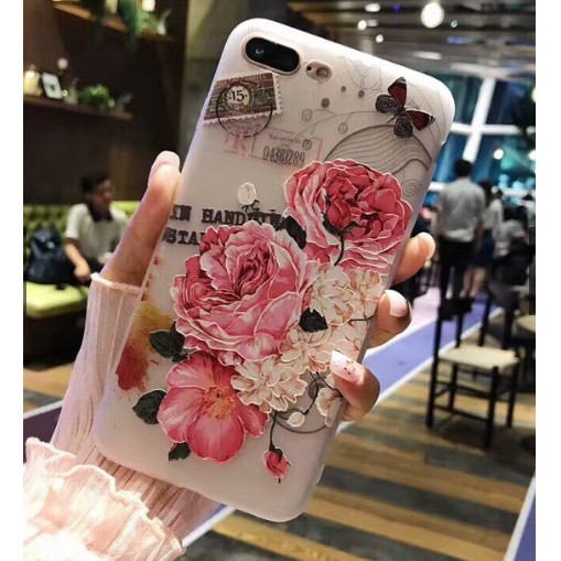 ỐP IP 5 5s 6 6s 6PLUS 6splus 7 7plus 8 8plus hoa mẫu đơn siêu đẹp(O3)