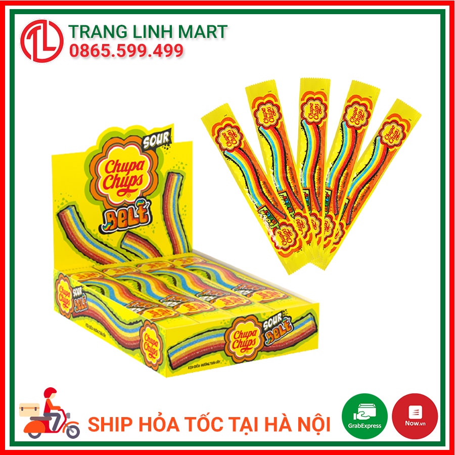 Kẹo mềm hương trái cây Chupa Chups Sour Belt thanh 8g