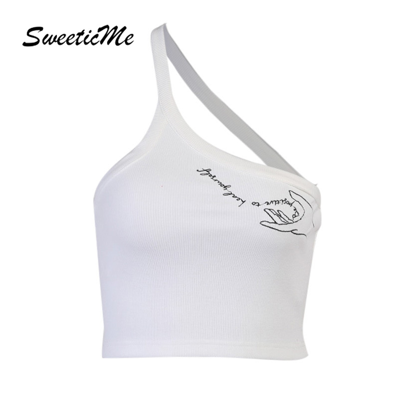 Áo Hai Dây Thêu Chữ Gợi Cảm Cho Nữ 2021