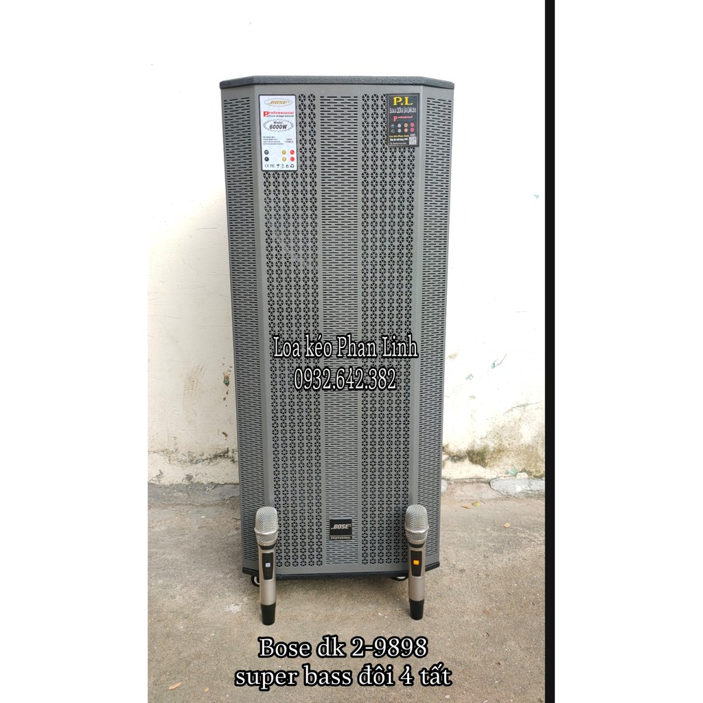 Loa kéo di động bass đôi 4 tất công xuất lớn Bose 2-9898 super