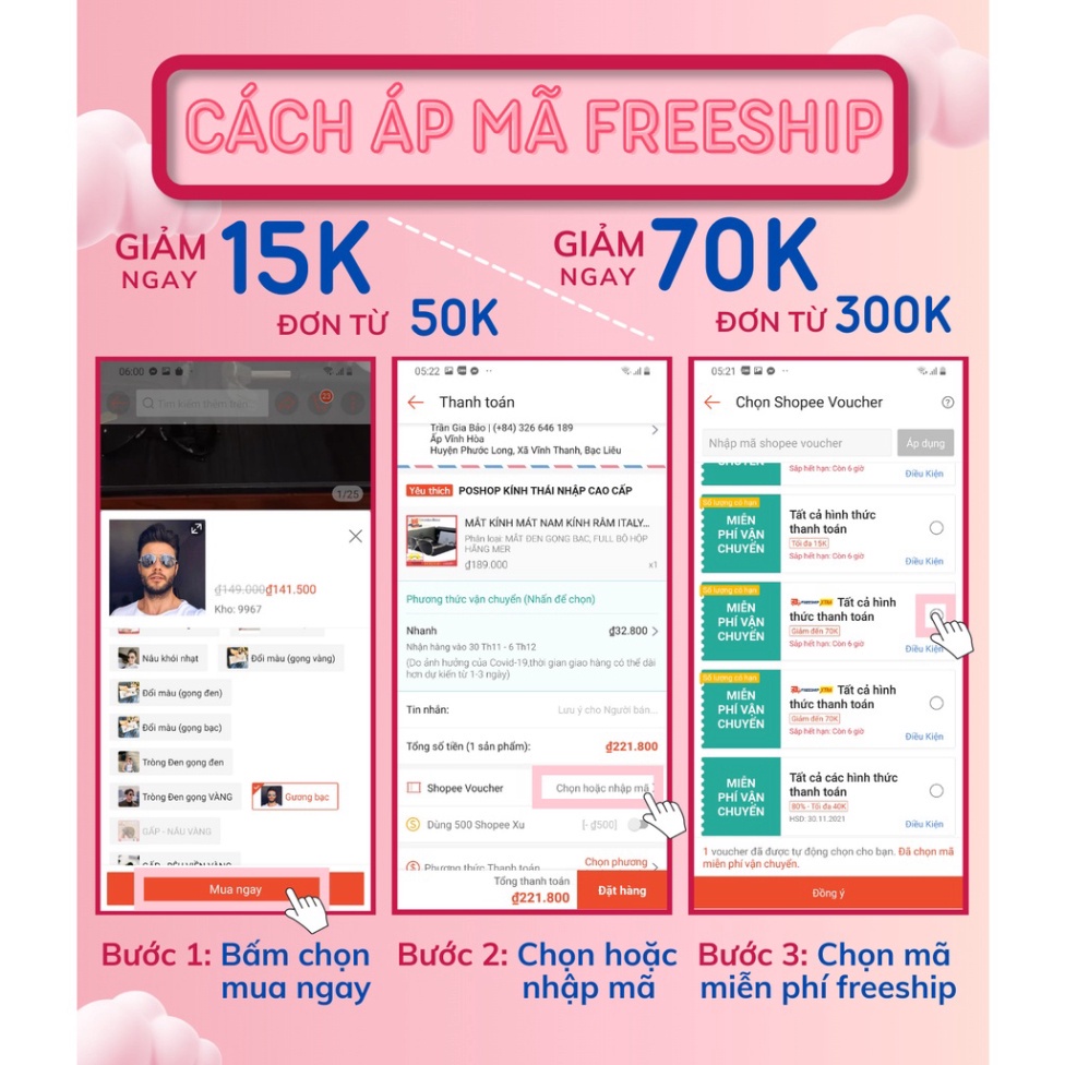 Mắt kính thời trang nam nữ gọng vuông phong cách Hàn quốc chống tia uv400