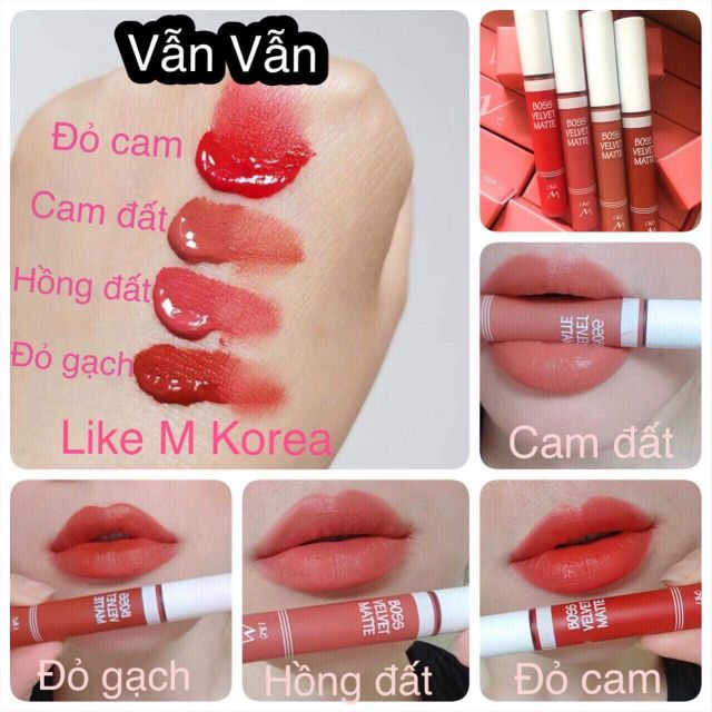 Son kem siêu lì Velvet chuẩn Auth