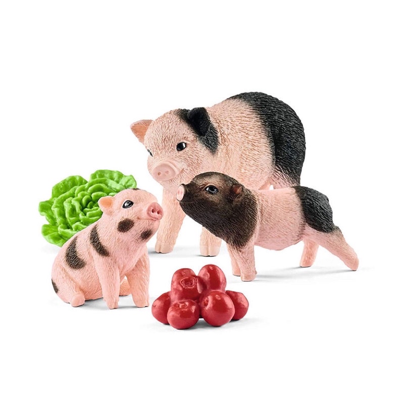 Mô hình động vật , đồ chơi con vật Schleich chính hãng Set Lợn  mẹ và con 42422 - Schleich House