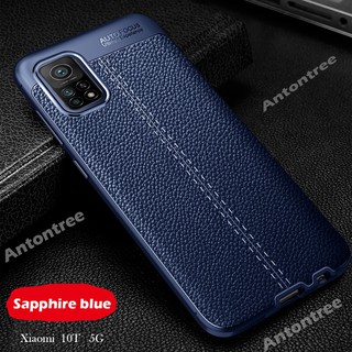 Ốp điện thoại silicon bề mặt da chống sốc cho xiaomi mi 10t pro 5g mi 10t lite