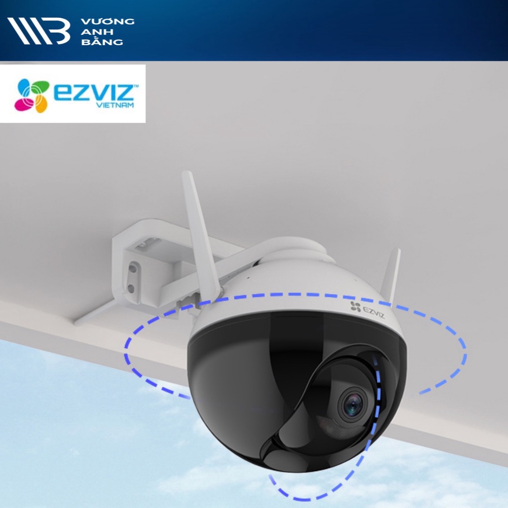 Camera IP Wifi HIK EZVIZ C8C 1080P (Xoay 4 chiều, Có màu ban đêm, Ngoài trời)- Hàng chính hãng