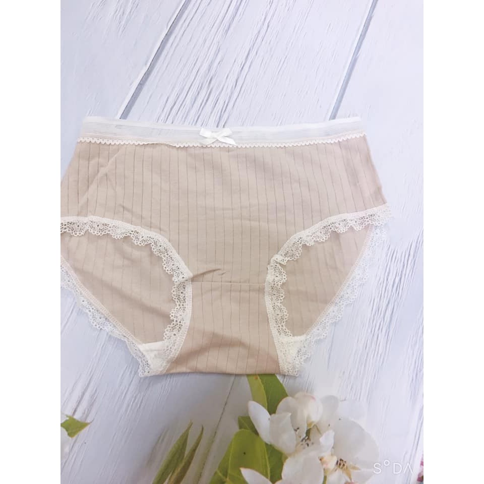 (Freesize, chọn màu) Quần lót nữ cotton băng ren thoáng khí kháng khuẩn cao cấp siêu thoải mái | BigBuy360 - bigbuy360.vn