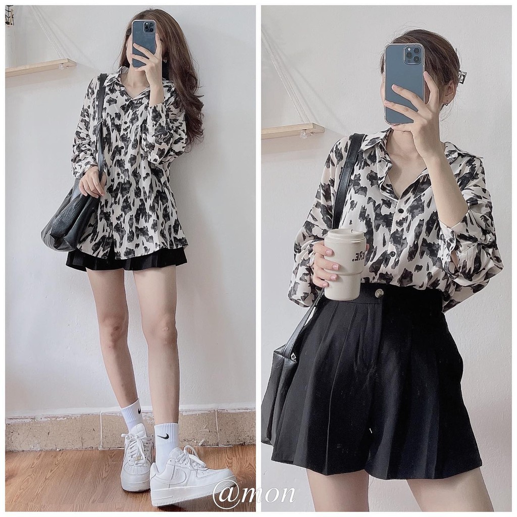 2101391 Quần short váy xếp ly nữ ulzzang thời trang hàn quốc nhiều màu có size