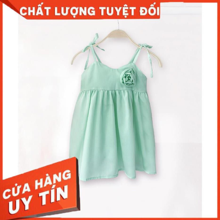 Chính hãng Váy hai dây đính hoa hồng HK507 HAKI _Tuyên sỉ