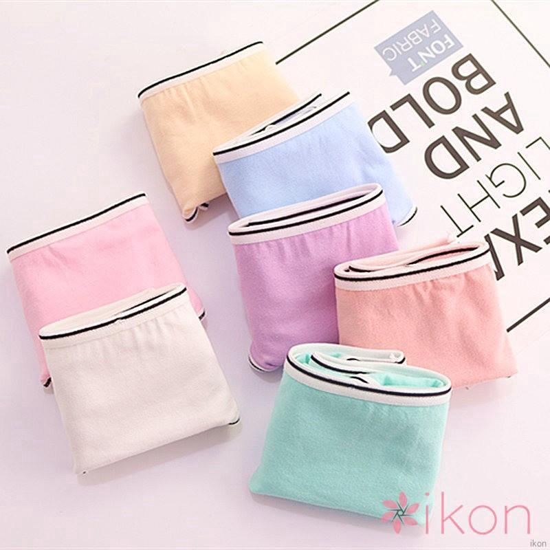 Quần lót cotton màu trơn thời trang nữ tính