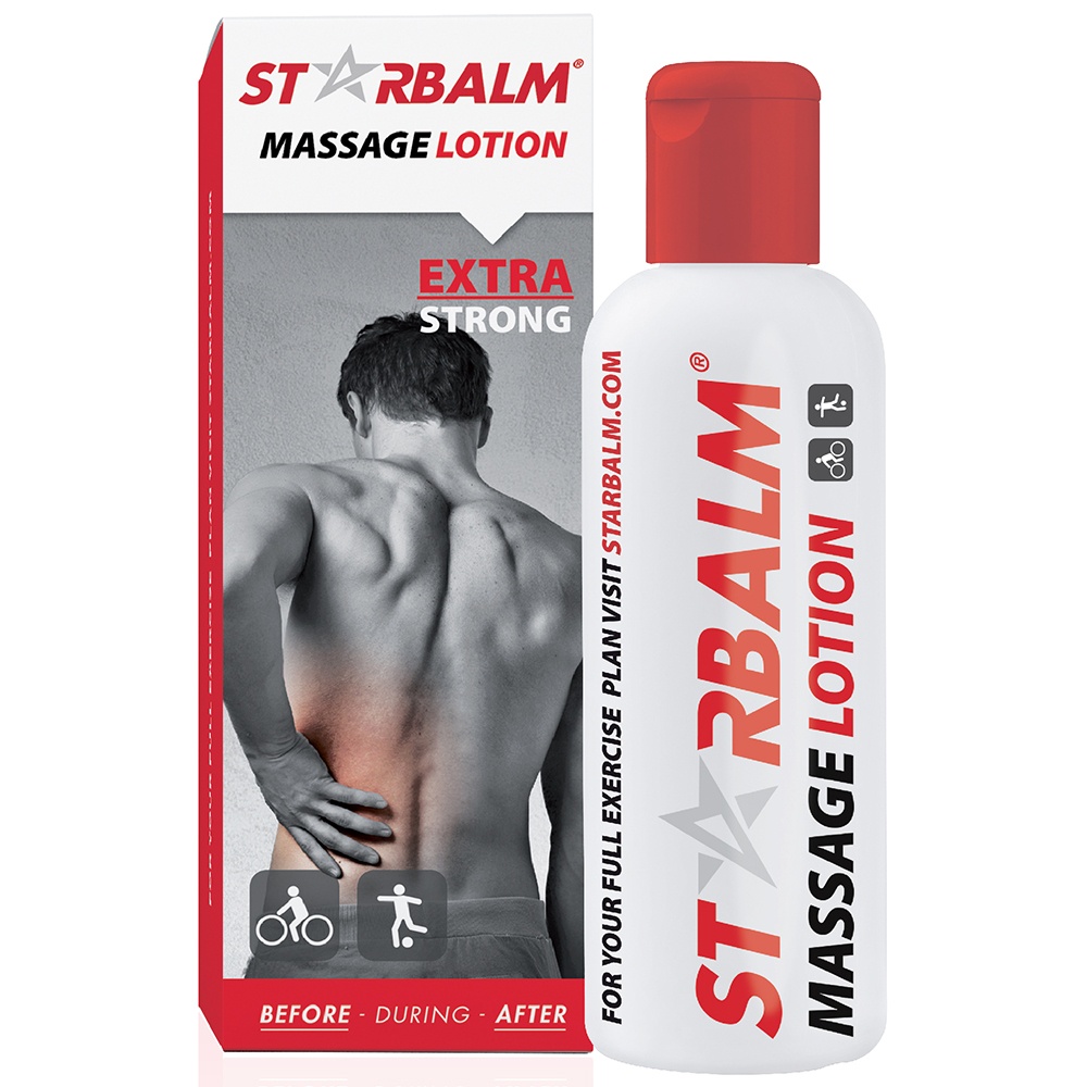Kem Starbalm Massage Lotion xoa bóp làm ấm, nóng cơ bắp trước, sau khi vận động thể thao, giảm đau nhức cơ, khớp
