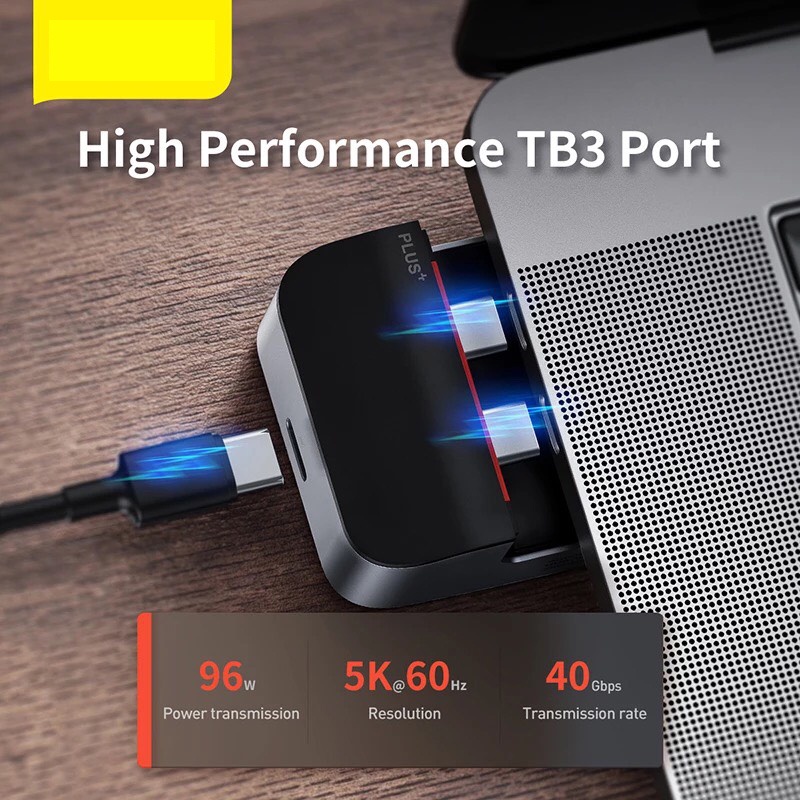 Bộ chia Hub Đa Năng Baseus 9 in 1 Armor Age Type-C Bracket Multifunctional Hub Adapter Cho MâacBook Pro-Thunderbolt