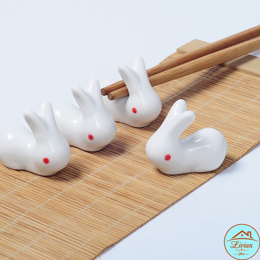 Gác đũa bàn ăn phong cách Nhật Bản - thỏ con cực xinh