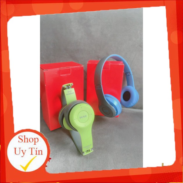 [Khuyến Mại] Tai Nghe Bluetooth Chụp Tai Không Dây P47 Nhỏ Gọn Tiện Lợi | BigBuy360 - bigbuy360.vn