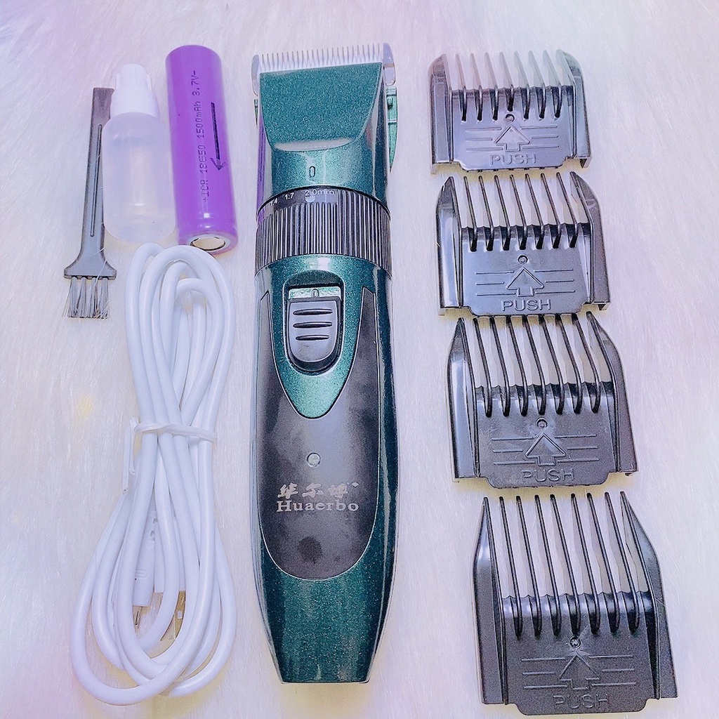 Tông Đơ Cắt Tóc Gia Đình F30 Cao Cấp  Huaerbo 2 Pin