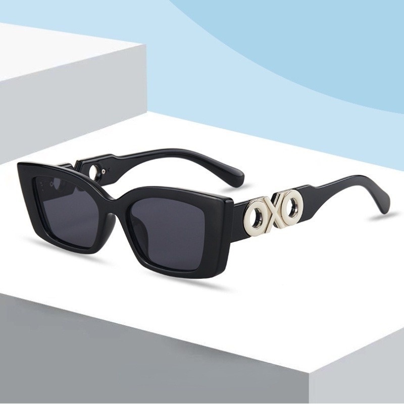 Kính Mát Mắt Mèo Gọng Kim Loại Thời Trang Retro