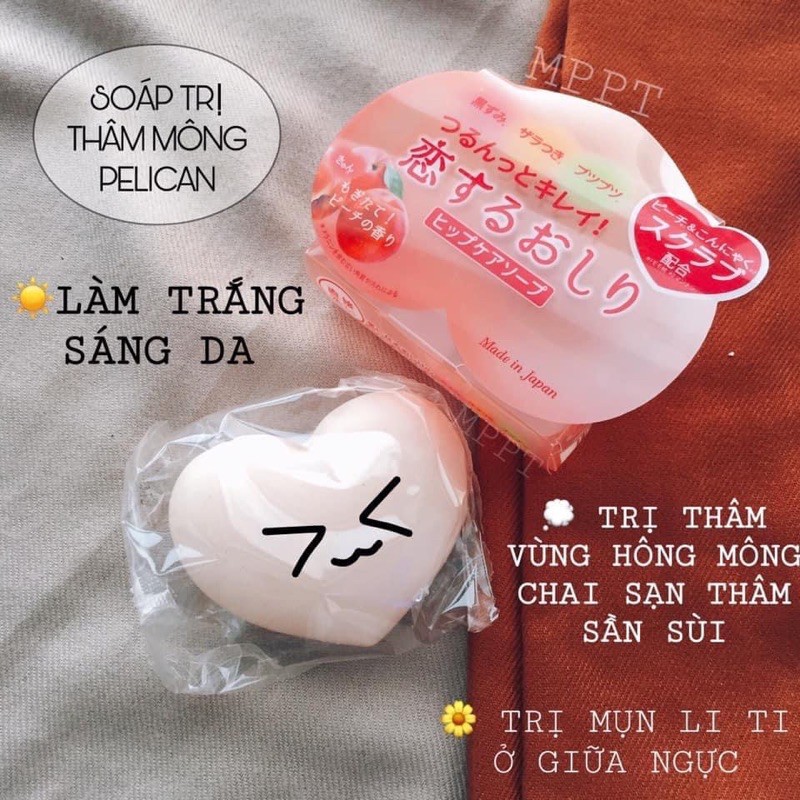 [FREE SHIP] Xà Phòng Hỗ trợ Giảm Thâm Mông Pelican Soap