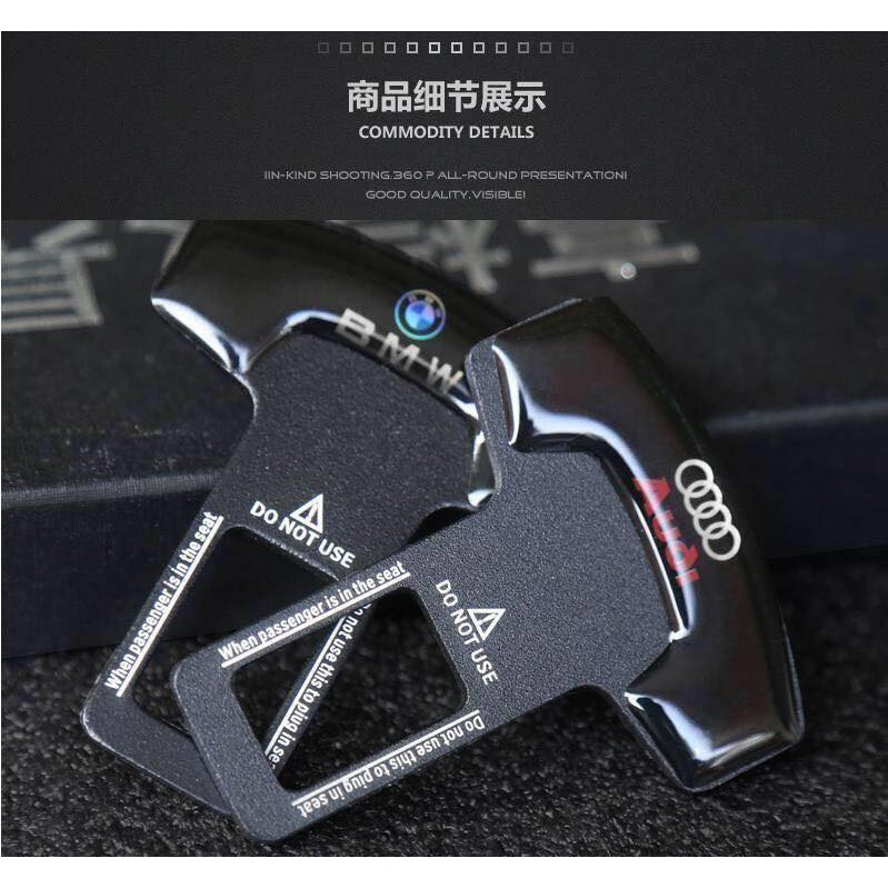 Chốt Khóa Dây Đai An Toàn Bằng Kim Loại Cao Cấp Cho Xe Hơi mazda honda bmw benz audi vw lexus nissan foss