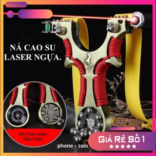 Ná cao su laser ngựa hoang bách phát bách trúng {ná+1dây+50bi}
