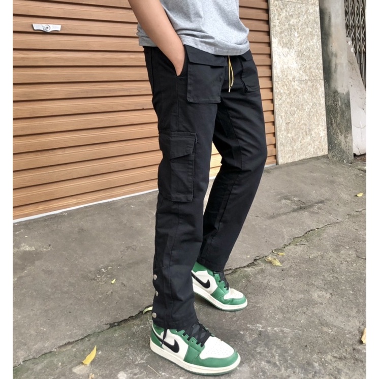 Quần jeans Dhude túi hộp, cargo pant vải dày chuẩn phom