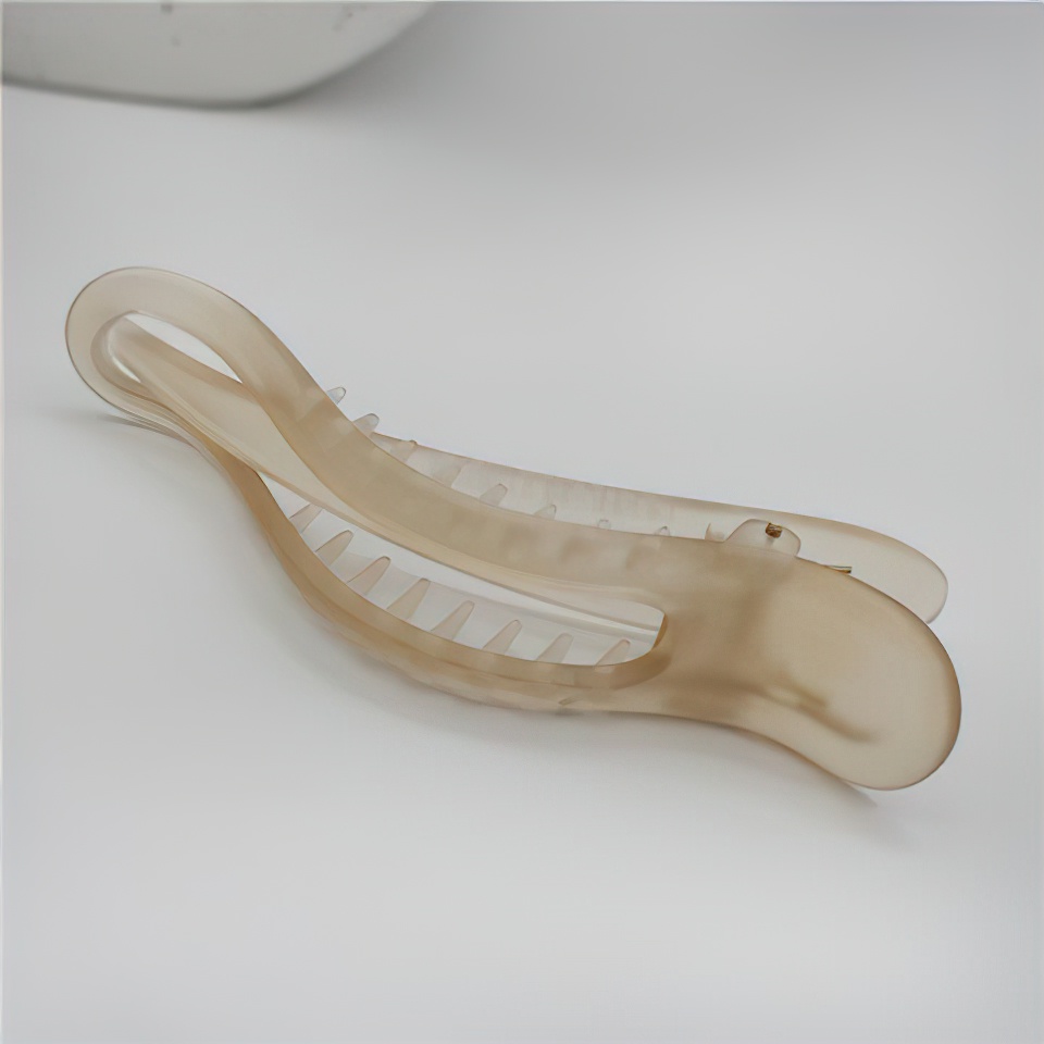 Kẹp Tóc Đuôi Ngựa Acrylic Nhám Màu Gradient Đơn Giản Thời Trang Cho Nữ