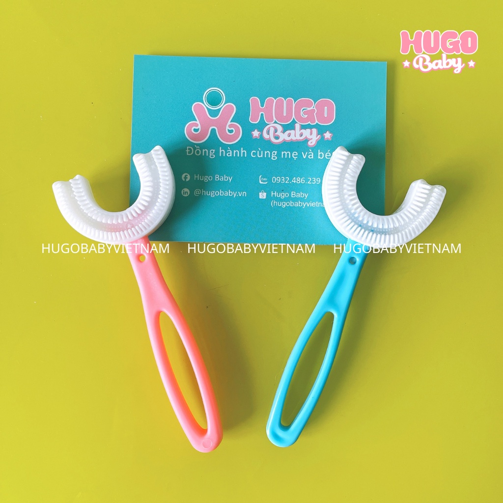 Bàn chải đánh răng chữ U cho bé từ 6 – 12 tuổi siêu mềm - Hugo Baby