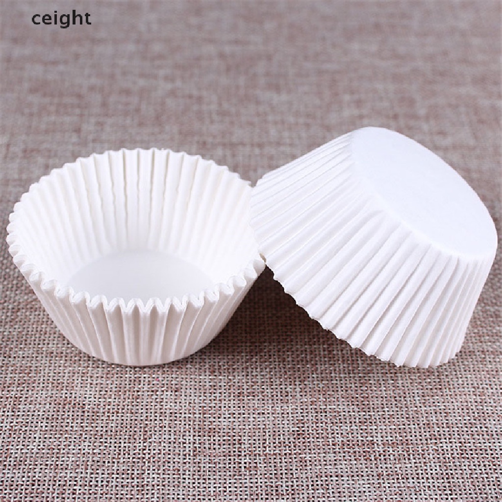 100pcs white cupcake paper cases cupcake paper cups for bakeware cake tools VN