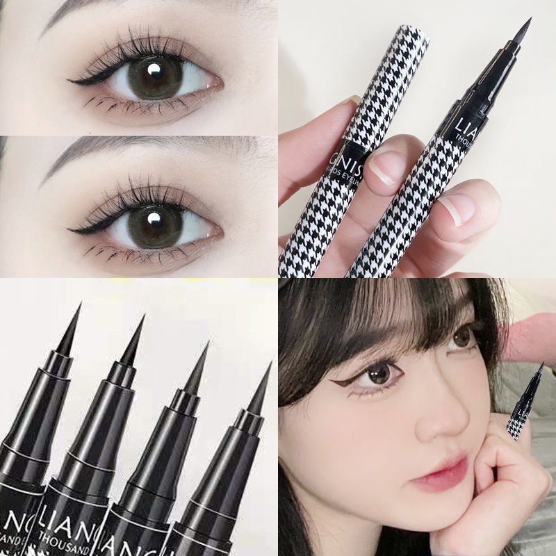 Bút Kẻ Mắt Dạng Lỏng Màu Đen/Nâu Mượt Mà Chống Nước Lâu Trôi