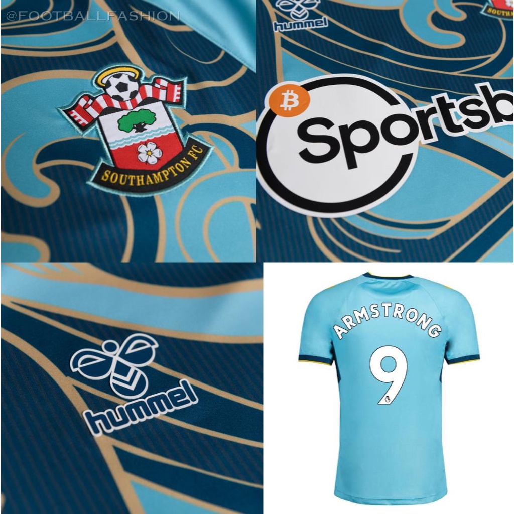Áo Bóng Đá Sân Khách Southampton Size s-4xl * 22-23