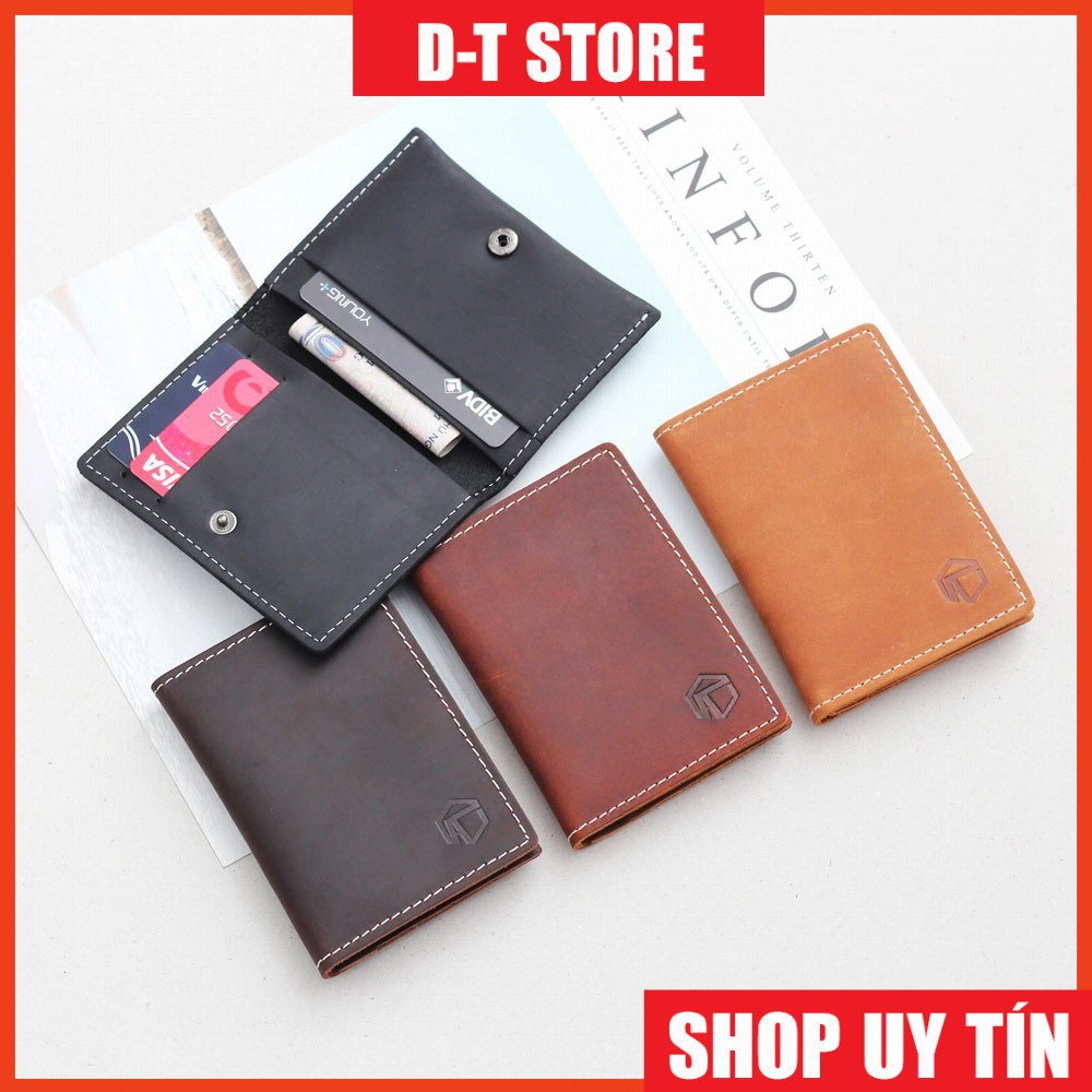 Ví card da bò thật Handmade - phiên bản đặc biệt - MSC-02[D-T 2]