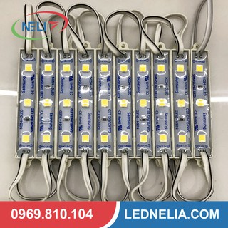 [Giá hủy diệt]  Cụm led hắt 3 bóng chip LED 5054 kích thước 72x11mm,làm chữ quảng cáo (dây 20 bóng).