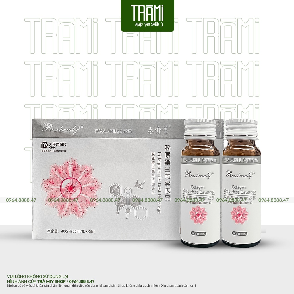 [Mã COSDAY giảm 8% đơn 150K] [CHÍNH HÃNG] Nước Uống Trắng Da Rosebeauty Collagen Bird's Nest Beverage.