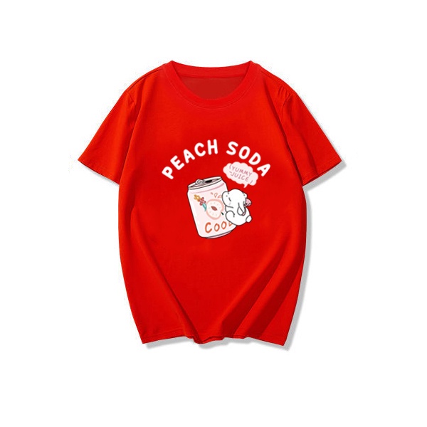 NRVP Áo thun trơn tay ngắn cổ tròn in hoạt hình unisex trẻ em 3 -11 tuổi